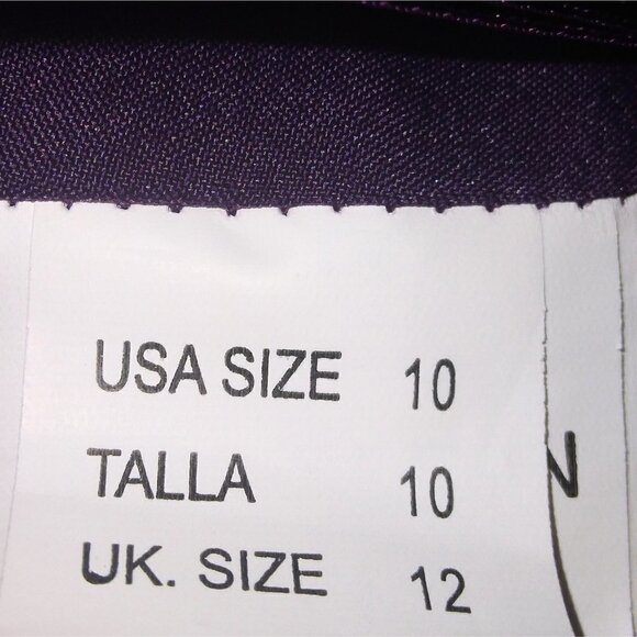 MORILEE LACE AND CHIFFON BRIDESMAID DRESS | EGGPLANT COLOR | SIZE 10 - Picture 7 of 12